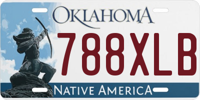 OK license plate 788XLB