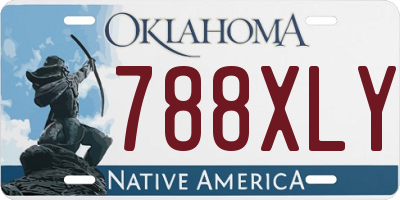OK license plate 788XLY