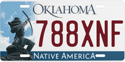 OK license plate 788XNF