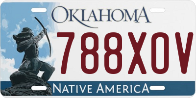 OK license plate 788XOV