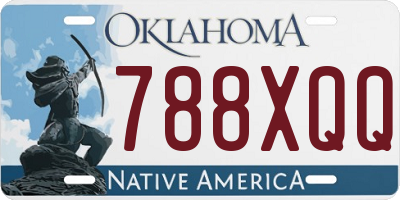 OK license plate 788XQQ