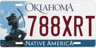 OK license plate 788XRT