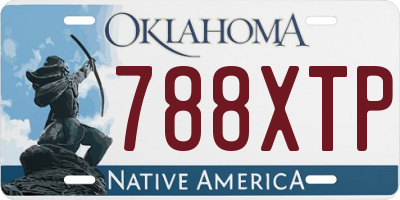 OK license plate 788XTP