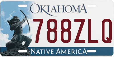 OK license plate 788ZLQ