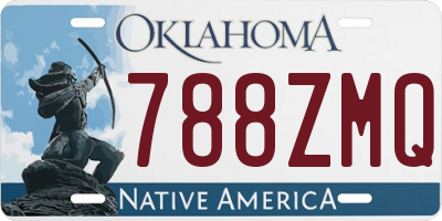 OK license plate 788ZMQ