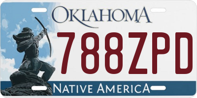 OK license plate 788ZPD