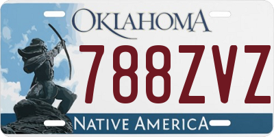 OK license plate 788ZVZ