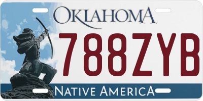 OK license plate 788ZYB