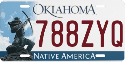 OK license plate 788ZYQ