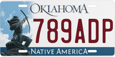OK license plate 789ADP