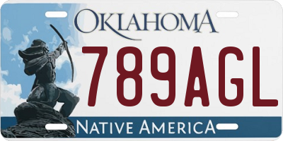 OK license plate 789AGL