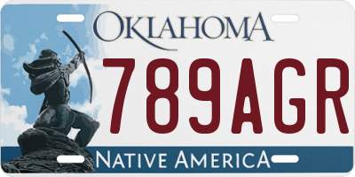 OK license plate 789AGR