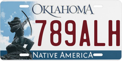 OK license plate 789ALH
