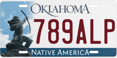 OK license plate 789ALP