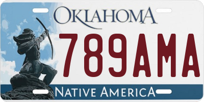OK license plate 789AMA