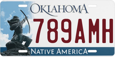 OK license plate 789AMH