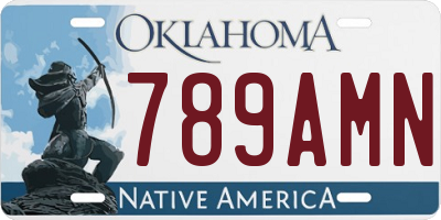 OK license plate 789AMN