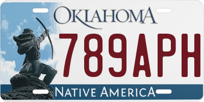 OK license plate 789APH