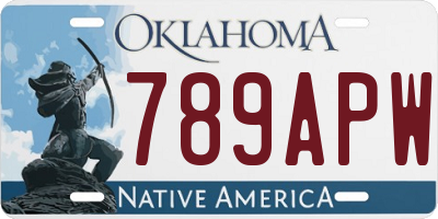 OK license plate 789APW