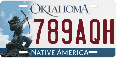 OK license plate 789AQH