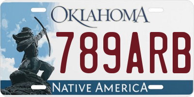 OK license plate 789ARB