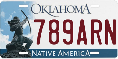 OK license plate 789ARN