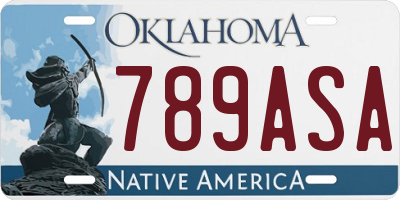OK license plate 789ASA