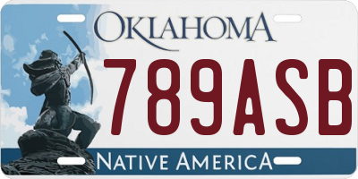 OK license plate 789ASB