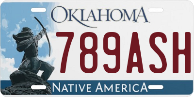 OK license plate 789ASH