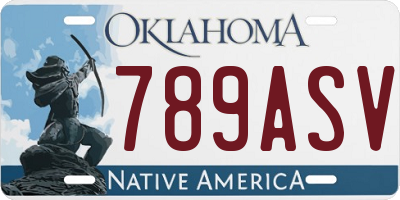 OK license plate 789ASV