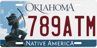 OK license plate 789ATM