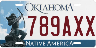 OK license plate 789AXX