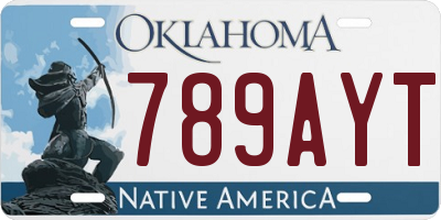 OK license plate 789AYT