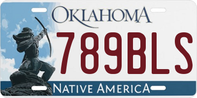 OK license plate 789BLS