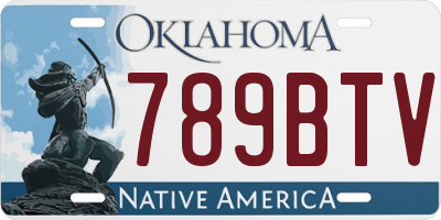 OK license plate 789BTV