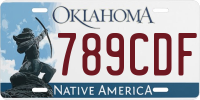 OK license plate 789CDF