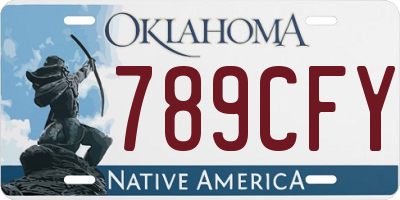 OK license plate 789CFY