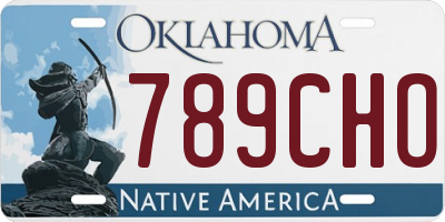 OK license plate 789CHO