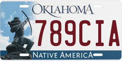 OK license plate 789CIA
