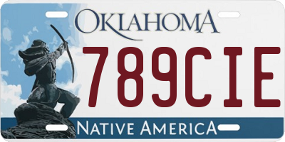 OK license plate 789CIE