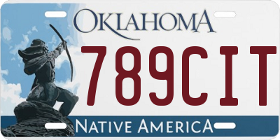 OK license plate 789CIT