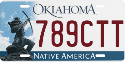 OK license plate 789CTT