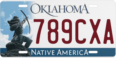 OK license plate 789CXA