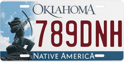 OK license plate 789DNH