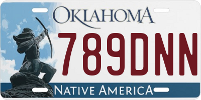 OK license plate 789DNN