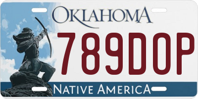 OK license plate 789DOP
