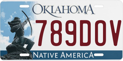 OK license plate 789DOV