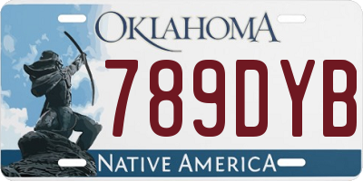 OK license plate 789DYB