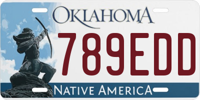 OK license plate 789EDD