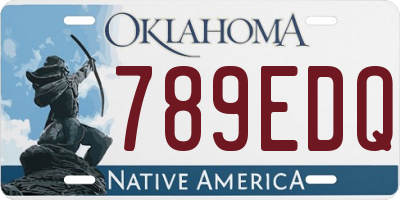 OK license plate 789EDQ